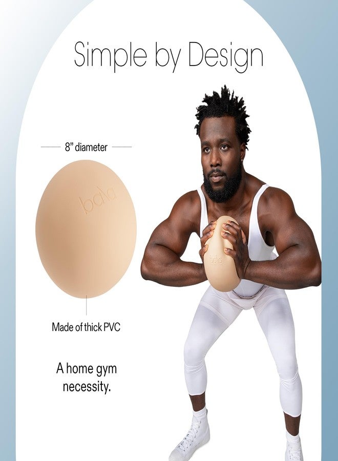 بالا كرة تمارين بالا غير الموزونة (رملية) - كرة يوغا 8 بوصة لتمارين البار، والتمدد، وتقوية العضلات، وتمارين عضلات الجذع - ملحق تمارين كرة بيلاتس صغيرة مع مضخة صغيرة لصالة الألعاب الرياضية المنزلية وروتينات اللياقة البدنية - Image 4